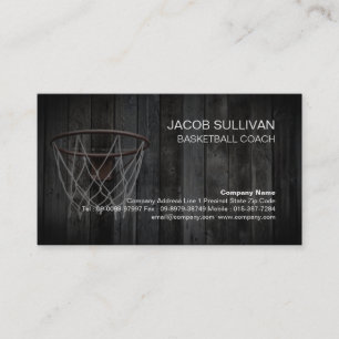 Carte De Visite Basket-ball entraîneur Scoutisme professionnel Spo