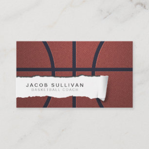 Carte De Visite Basket Coach Scout Professionnel Sports