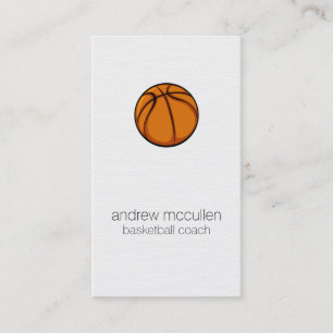 Carte De Visite Basket Coach Scout Professionnel Sports
