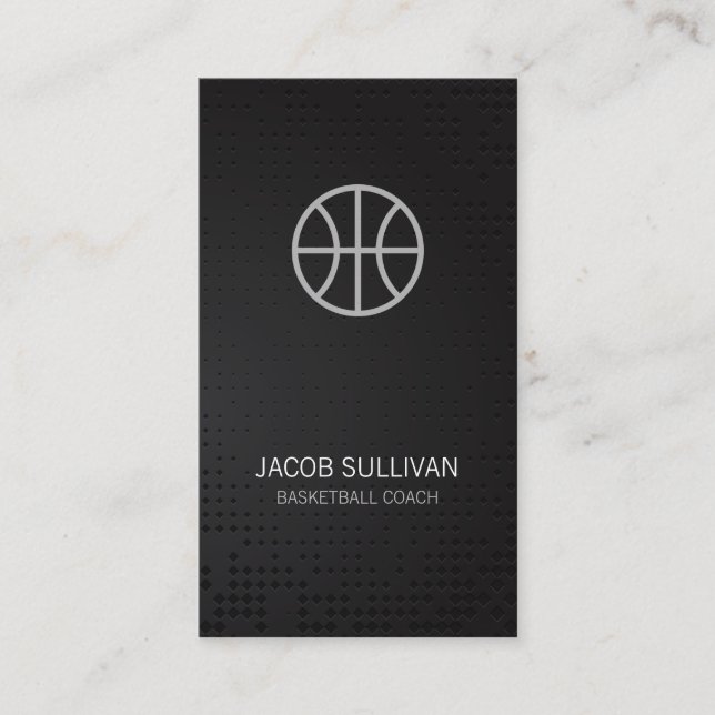 Carte De Visite Basket Coach Scout Professionnel Sports (Devant)
