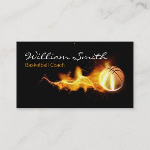 Carte De Visite Basketball Coach Business Card