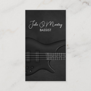 Carte De Visite Basse Guitariste Guitare Baid