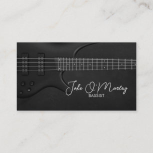 Carte De Visite Basse Guitariste Guitare Baid