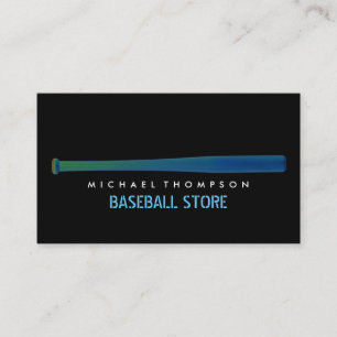 Carte De Visite Bat De Baseball Solarifié, Joueur De Baseball, Ent