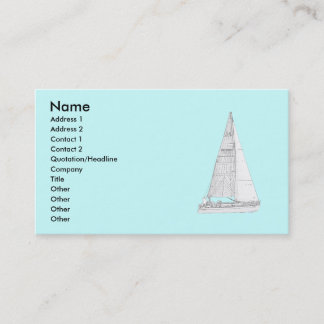 Carte De Visite Bateau à voile