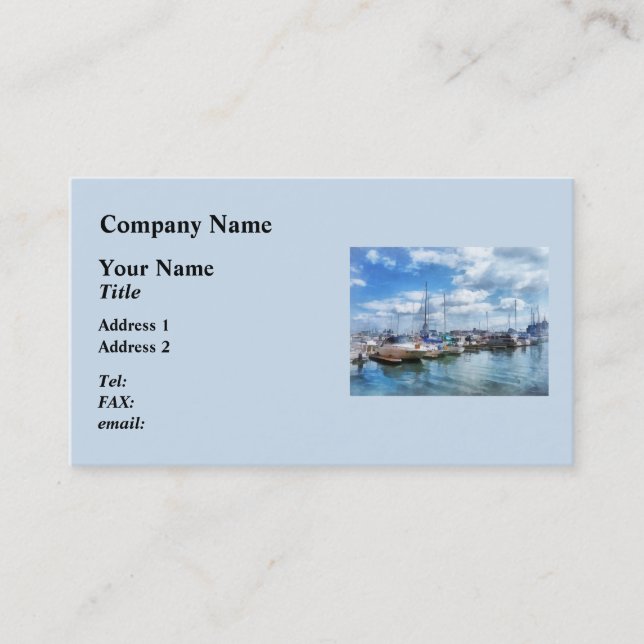 Carte De Visite Bateau Basin Fells Point (Devant)