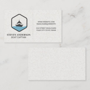 Carte De Visite Bateau de pêche   Bateau de croisière