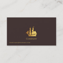 Carte De Visite Bateau Gold
