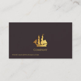 Carte De Visite Bateau Gold