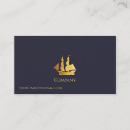 Carte De Visite Bateau Gold