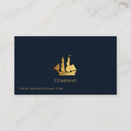 Carte De Visite Bateau Gold