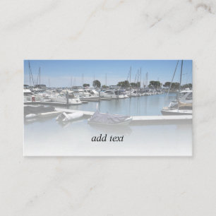 Carte De Visite Bateaux dans une marina