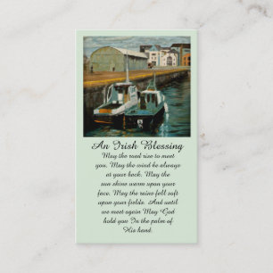 Carte De Visite Bateaux en Irlande Sympathy Memorial Blessing Card