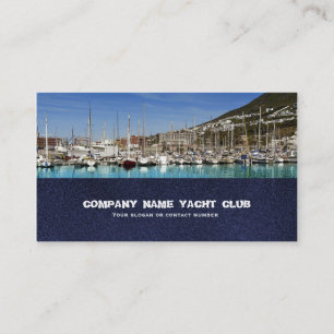 Carte De Visite Bateaux naviguant le club de yacht dans des