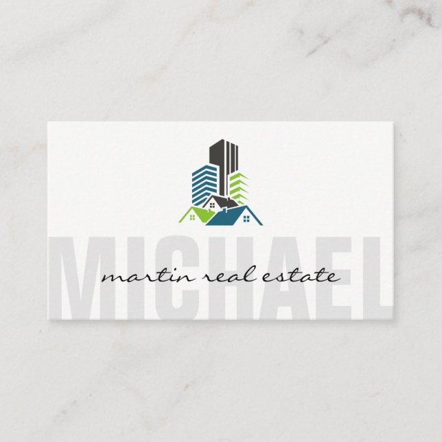 Carte De Visite Bâtiments commerciaux | Immobilier résidentiel (Devant)