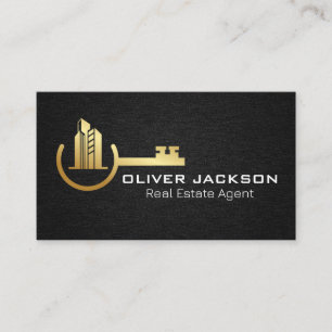 Carte De Visite Bâtiments Immobilier Linge Arrière - plan