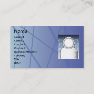 Carte De Visite Bâtons bleus - affaires