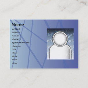 Carte De Visite Bâtons bleus - potelés