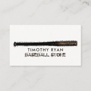 Carte De Visite Batterie de baseball boueuse, Joueur de baseball, 