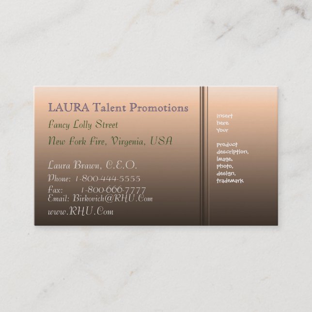 Carte De Visite BBB - Beauté Brown 3 de BAVERLY (Devant)