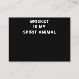 Carte De Visite BBQ Brisket Est Mon Esprit Animal BBQ Cadeaux