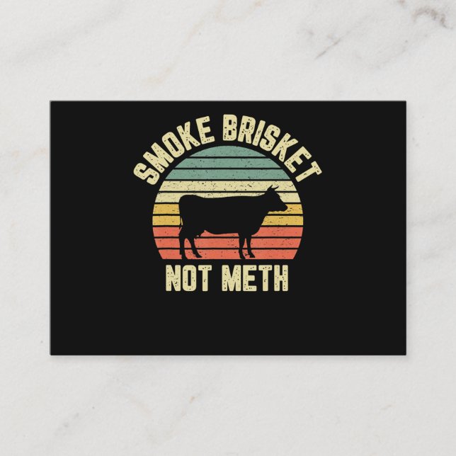 Carte De Visite Bbq Fumée Brisket Pas Novelty Grilling (Devant)