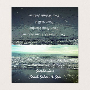 Carte De Visite Beach Ocean Tropical Paradise Sea Waves Artistique