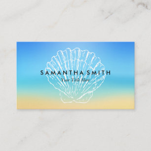Carte De Visite Beach Seashell