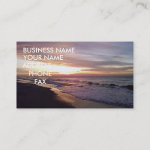 CARTE DE VISITE BEACH SUNRISE