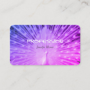 Carte De Visite Beau Peuple rose Peuple Gradient Coq Élégant
