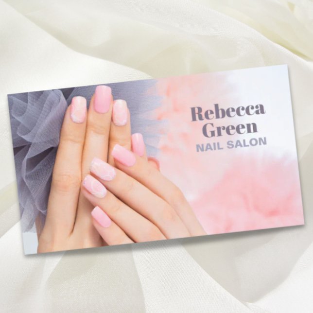 Carte De Visite Beauté moderne Manicuriste Nail Artiste Nail Salon (Modern Beauty Manicurist Nail Artist Nail Salon Business Card)