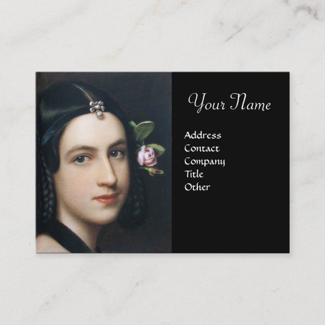 Carte De Visite BEAUTÉ ROMANTIQUE, Spa de salon, maquilleur (Devant)