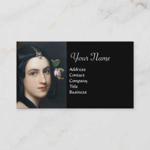 Carte De Visite BEAUTÉ ROMANTIQUE, spa de salon, maquilleur, perle