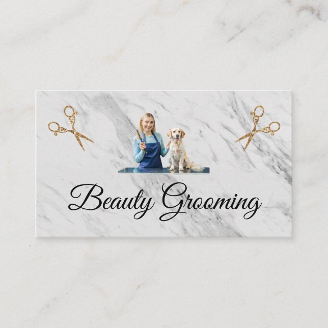 Carte De Visite Beauty Dog Groomer | Animal Care (Devant)