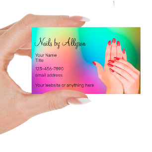 Carte De Visite Beauty Nails Manucure Moderne