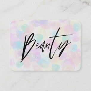 Carte De Visite * BEAUTY Pastel Soft Rainbow Moderne Abstrait