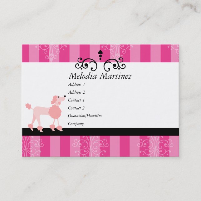 Carte De Visite Beauty Puppy (Devant)