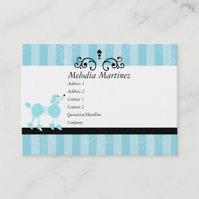 Carte De Visite Beauty Puppy (Devant)