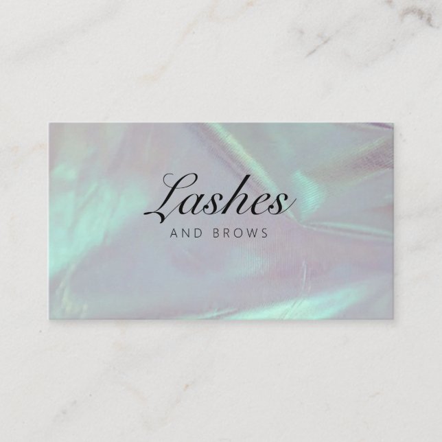 Carte De Visite Beauty Salon Lashes and Brows (Devant)