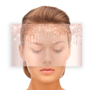 Carte De Visite Beauty Studio Spa Lash Rose Gold Drivers Cheveux