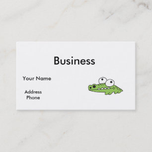 Carte De Visite bébé alligator maladroit