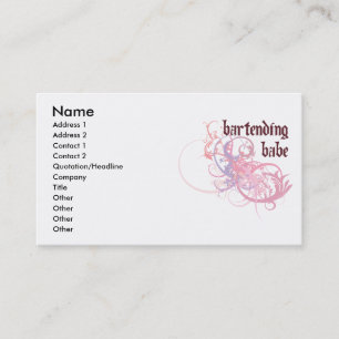 Carte De Visite Bébé tenant le bar