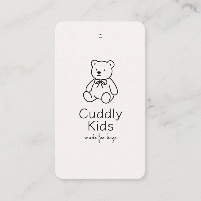 Carte De Visite Bébé Vêtements Prix tag, taille, style & SM icônes (Devant)