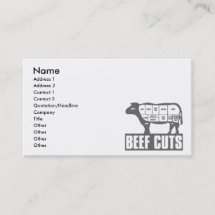 Carte De Visite Beef_Cuts
