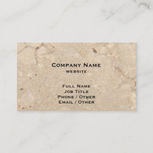 Carte de visite beige de granit