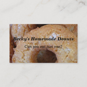 Carte De Visite Beignets faits maison faits sur commande de butées
