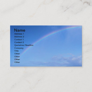 Carte De Visite Bel arc-en-ciel en Hawaï au-dessus de l'océan