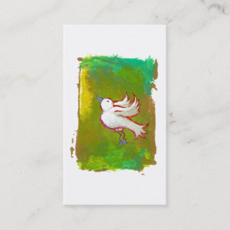 Carte De Visite Bel art blanc inspiré plein d'espoir d'amusement