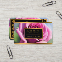 Carte De Visite Belle aquarelle rose rose collection moderne