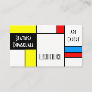 Carte De Visite Belle Art Moderne unique personnalisable